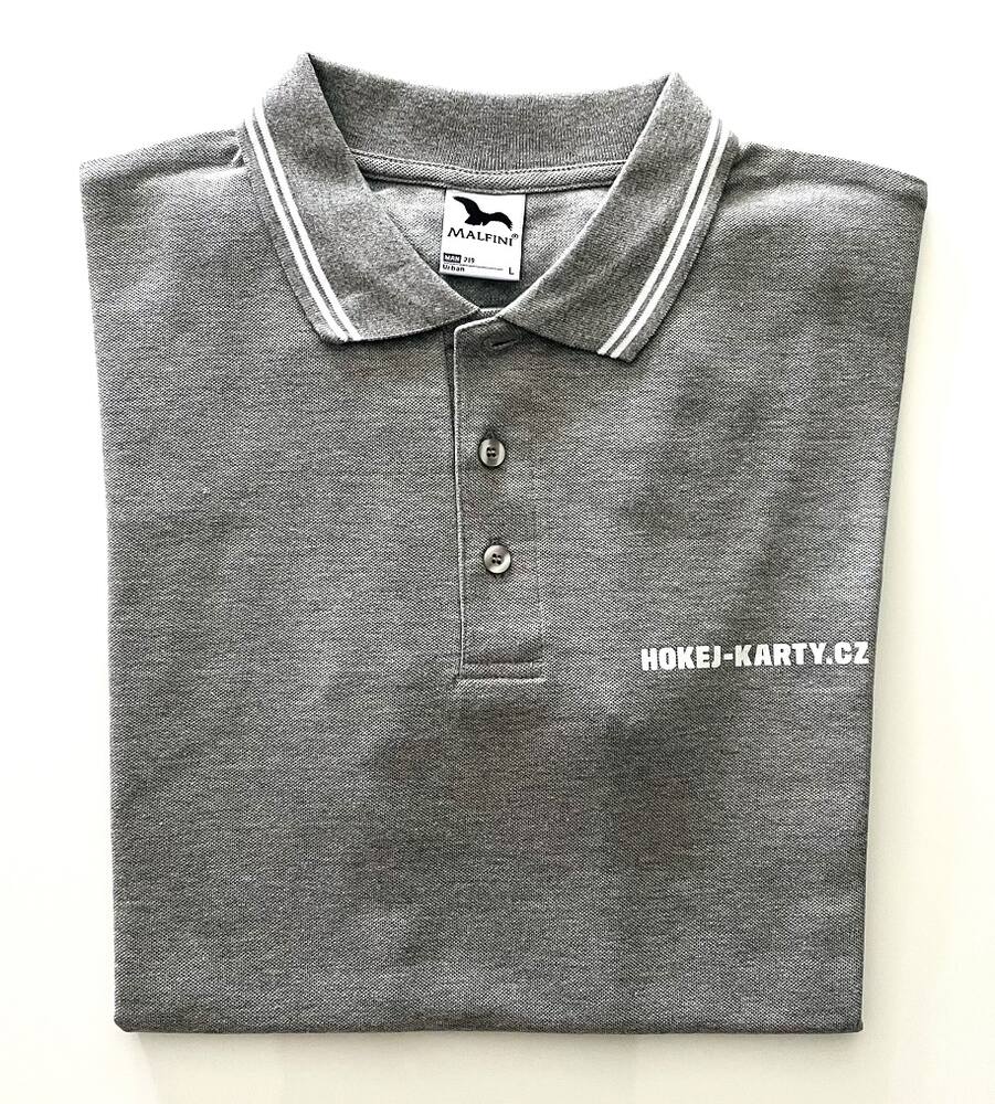 polo shirt HOKEJ-KARTY GREY
